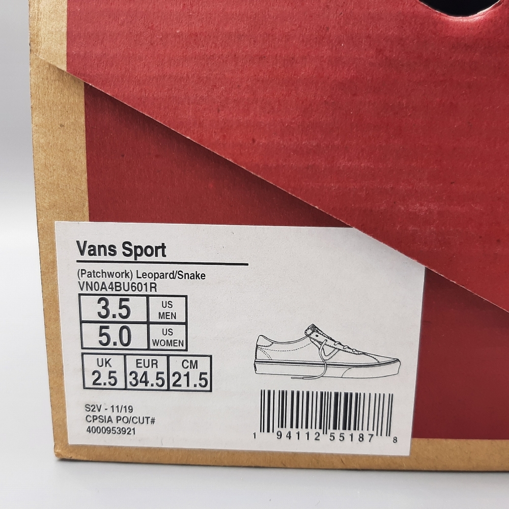 New Vans Sport Patchwork Leopard Snake Skin Animal Print COLORFUL Women's Size 5 - Picture 11 of 11